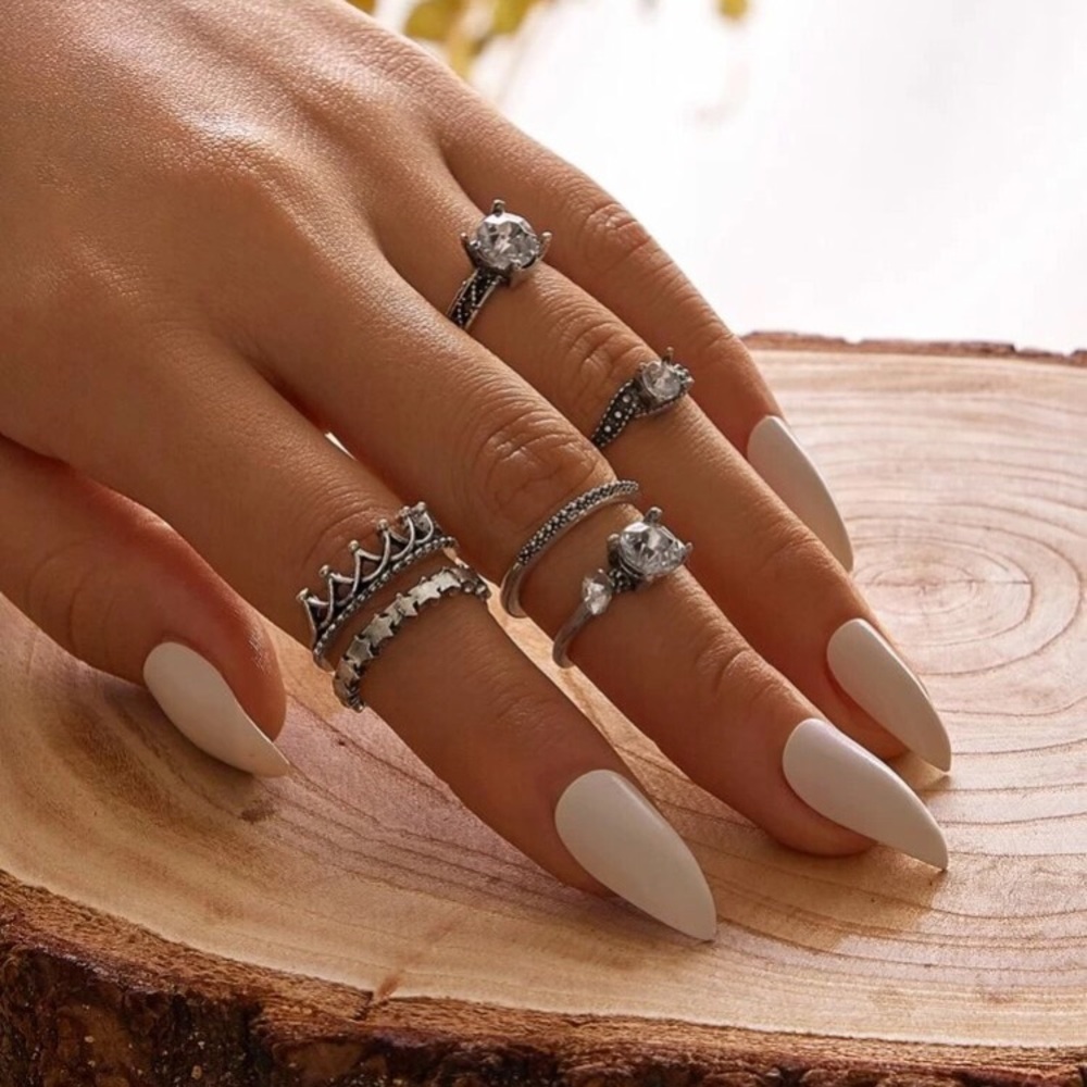 👑 Set of 6 BoHo Style Costume Rings 👸